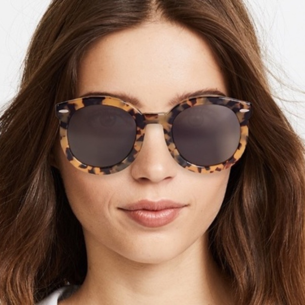 Karen Walker tortoise Super Duper Strength oversized Sunglasses 🚨no scratches🚨